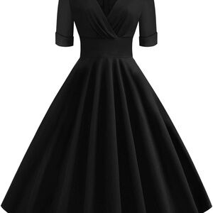 Elegant Black Women's Dress